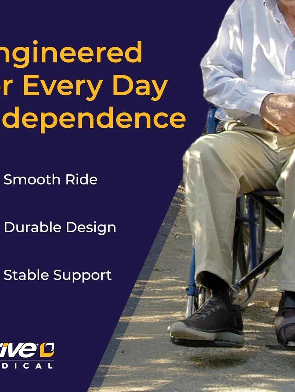 Drive Medical Blue Streak Lightweight Wheelchair - 18 inch